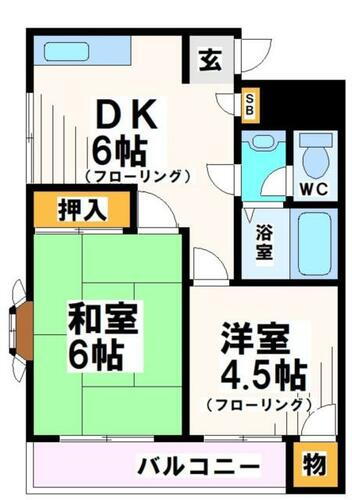 東京都府中市紅葉丘１丁目 多磨霊園駅 2DK マンション 賃貸物件詳細