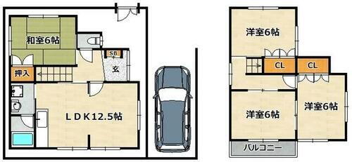 有野町唐櫃戸建 4LDK 賃貸物件詳細