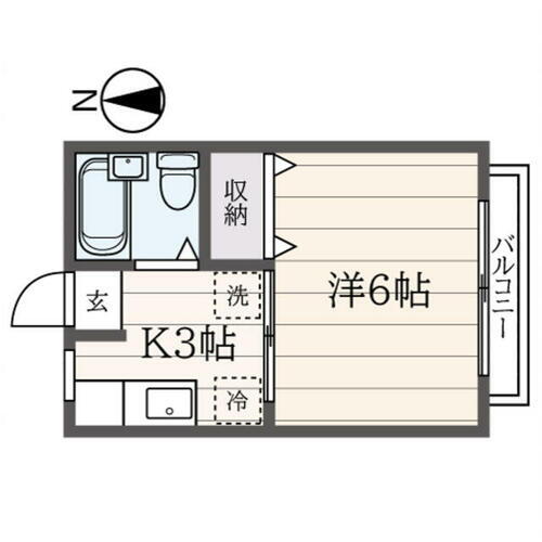 神奈川県横浜市旭区笹野台１丁目 三ツ境駅 1K アパート 賃貸物件詳細