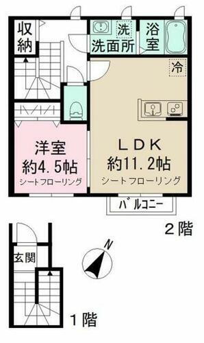 東京都世田谷区松原５丁目 東松原駅 1LDK アパート 賃貸物件詳細