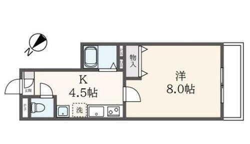 カーサ　レガロ 3階 1K 賃貸物件詳細