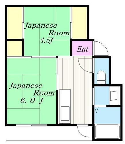ビレッジハウス三田２号棟 5階 2K 賃貸物件詳細