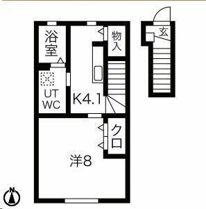 岩手県北上市上野町３丁目 柳原駅 1K アパート 賃貸物件詳細