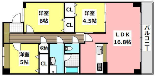 大阪府茨木市玉島２丁目 茨木市駅 3LDK マンション 賃貸物件詳細