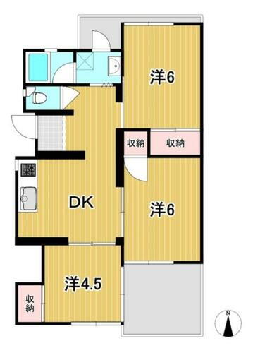 トマトハイツＢ 2階 3DK 賃貸物件詳細