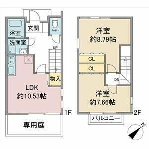 エスパスよもぎ台 2階 2LDK 賃貸物件詳細