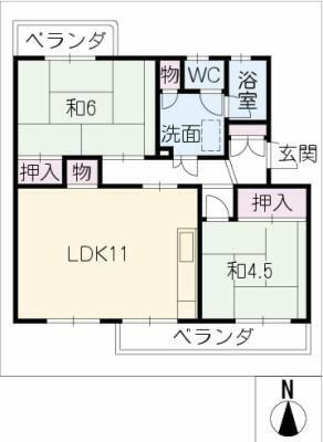 岐阜県各務原市蘇原月丘町１丁目 蘇原駅 2LDK マンション 賃貸物件詳細