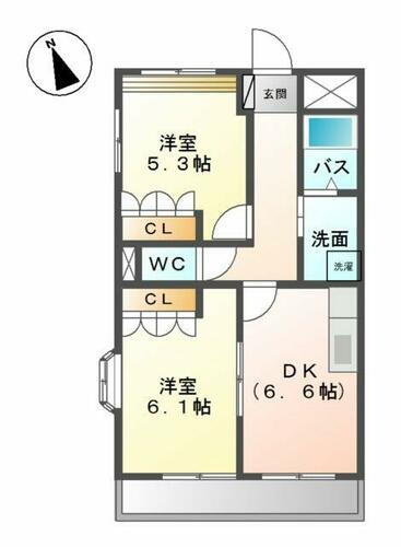 三重県桑名郡木曽岬町大字中和泉 弥富駅 2DK アパート 賃貸物件詳細