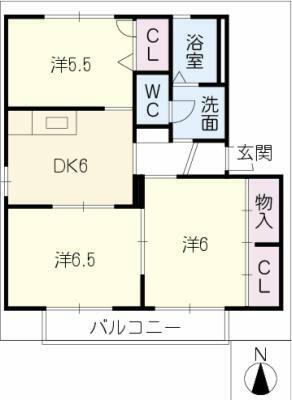 岐阜県大垣市昼飯町 美濃赤坂駅 3DK アパート 賃貸物件詳細