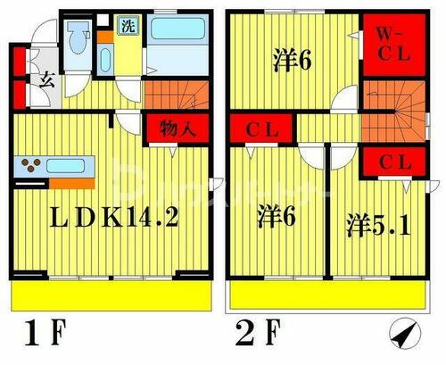 セレシア　Ｂ棟 3LDK 賃貸物件詳細