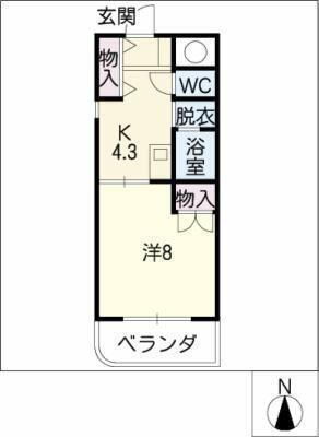 セピアコートⅡ 1階 1K 賃貸物件詳細