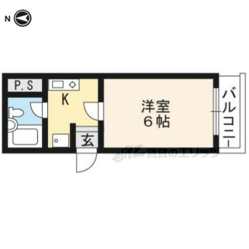 京都府京都市左京区松ケ崎柳井田町 松ヶ崎駅 1K アパート 賃貸物件詳細