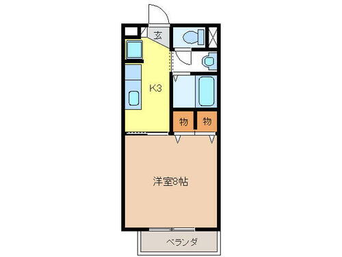 岐阜県岐阜市下鵜飼 1K アパート 賃貸物件詳細