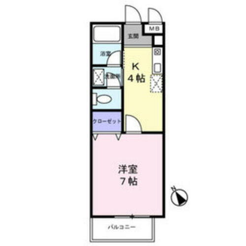 神奈川県横浜市青葉区荏田西１丁目 市が尾駅 1K アパート 賃貸物件詳細