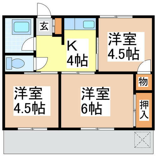 熊本県八代市長田町 3K アパート 賃貸物件詳細
