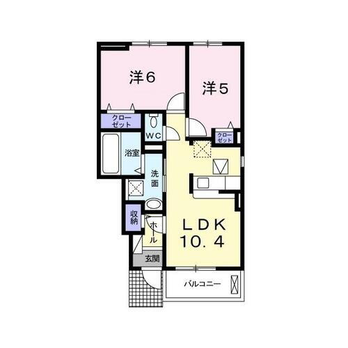 Ｗｉｎ　Ｃｉｒｃｌｅ 1階 2LDK 賃貸物件詳細