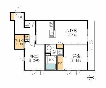 神奈川県川崎市中原区下小田中５丁目 武蔵中原駅 2LDK マンション 賃貸物件詳細