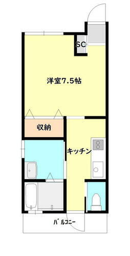 新潟県新潟市中央区学校町通２番町 白山駅 1K アパート 賃貸物件詳細