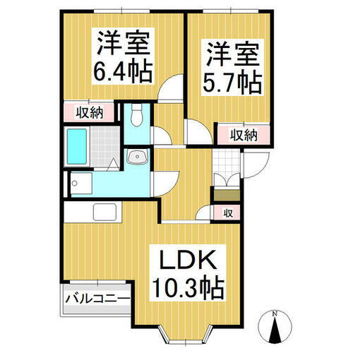 長野県上田市神畑 寺下駅 2LDK アパート 賃貸物件詳細