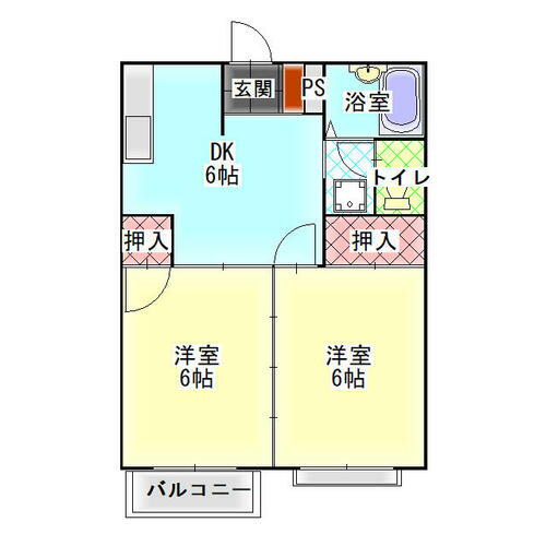 茨城県那珂市菅谷 中菅谷駅 2DK アパート 賃貸物件詳細