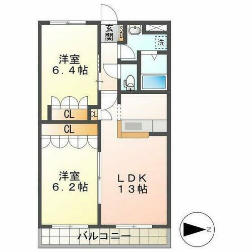 フェニックス 2階 2LDK 賃貸物件詳細