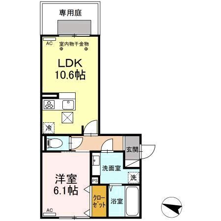 福岡県福岡市南区柳河内２丁目 高宮駅 1LDK アパート 賃貸物件詳細