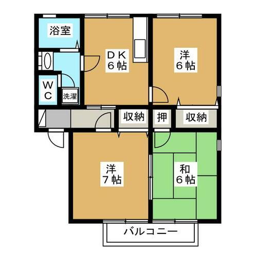 長野県長野市大字風間 長野駅 3DK アパート 賃貸物件詳細