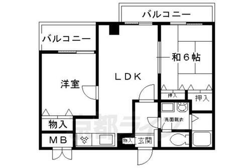 京都府京都市右京区梅津段町 太秦天神川駅 2LDK マンション 賃貸物件詳細