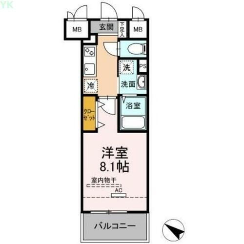 ｃｉｌｉｅｇｉｏ桜坂（チリエージョサクラザカ） 4階 1K 賃貸物件詳細
