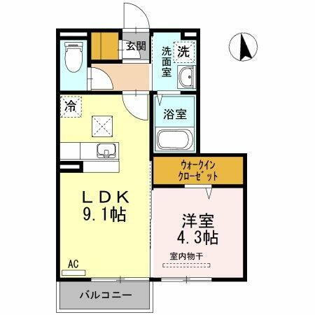 岐阜県各務原市鵜沼三ツ池町５丁目 二十軒駅 1LDK アパート 賃貸物件詳細