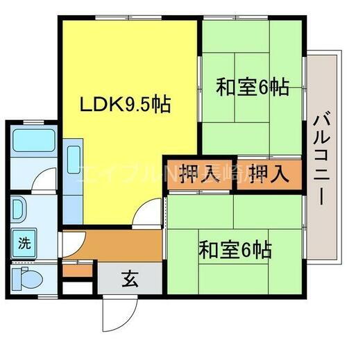 長崎県長崎市浜平１丁目 宝町駅 2LDK アパート 賃貸物件詳細