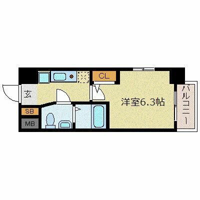 エスリード京橋Ⅲ番館 10階 1K 賃貸物件詳細