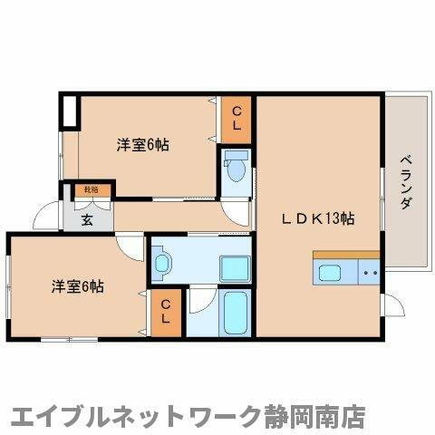 静岡県静岡市駿河区石田１丁目 静岡駅 2LDK マンション 賃貸物件詳細