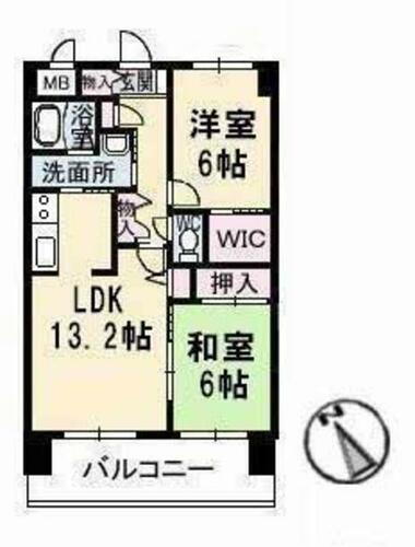 岡山県倉敷市水江 球場前駅 2LDK マンション 賃貸物件詳細