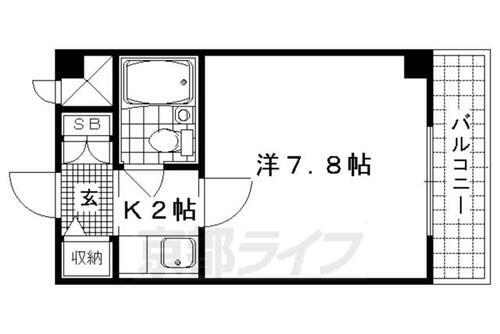 京都府京都市右京区西院月双町 西京極駅 1K マンション 賃貸物件詳細