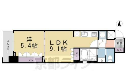 京都府京都市下京区南門前町 丹波口駅 1LDK マンション 賃貸物件詳細