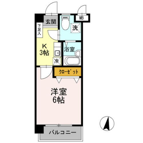 インペリアル宮前 2階 1K 賃貸物件詳細