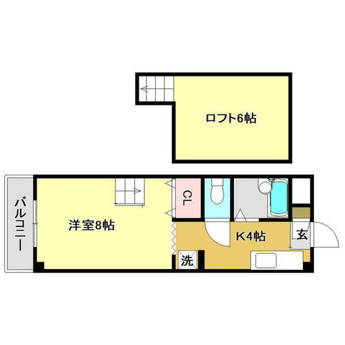 リバープール桟四Ⅱ 5階 1K 賃貸物件詳細