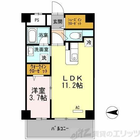 アクトタレイア茨木駅前 5階 1LDK 賃貸物件詳細