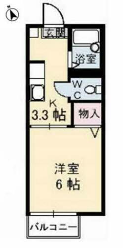 山口県宇部市南小串２丁目 1K アパート 賃貸物件詳細
