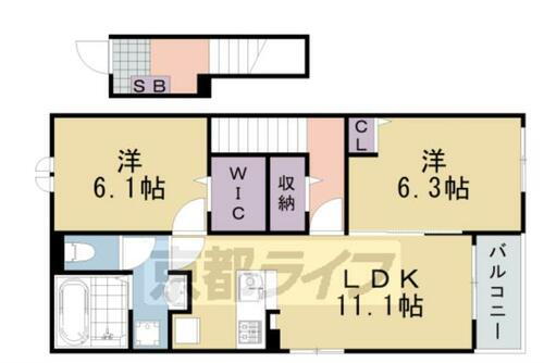 京都府南丹市園部町小桜町２号 賃貸アパート