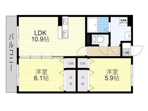 大分県大分市大字森町 鶴崎駅 2LDK マンション 賃貸物件詳細