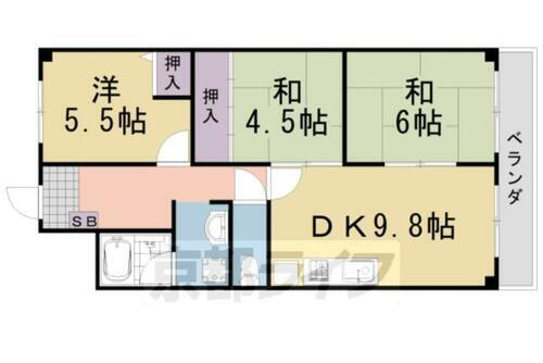 京都府京都市西京区大枝西長町 桂駅 3LDK マンション 賃貸物件詳細