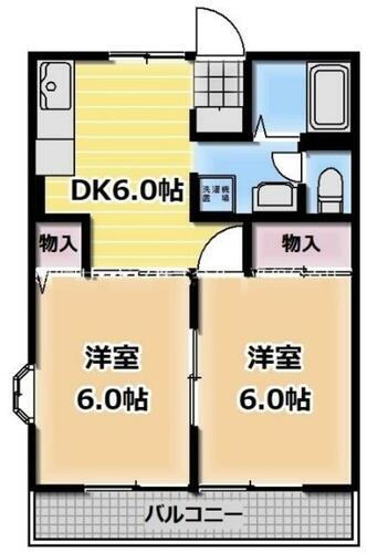 ジュネス平和台 1階 2DK 賃貸物件詳細