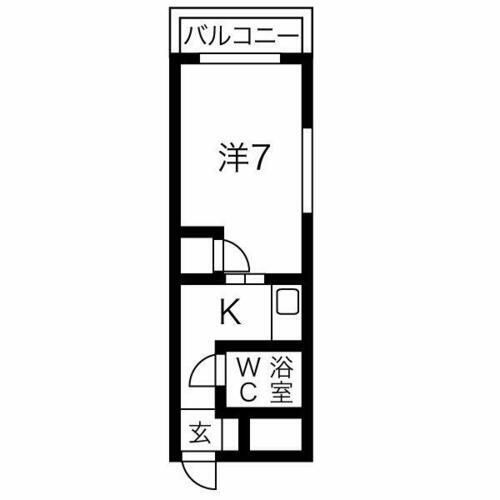 第二戸嶋屋ビル 4階 1K 賃貸物件詳細