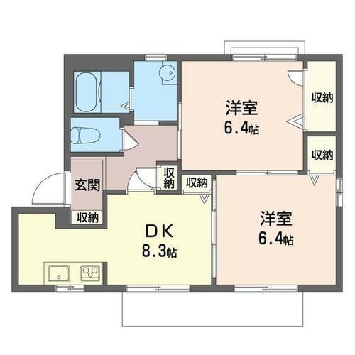 東京都中野区江古田１丁目 新江古田駅 2DK アパート 賃貸物件詳細
