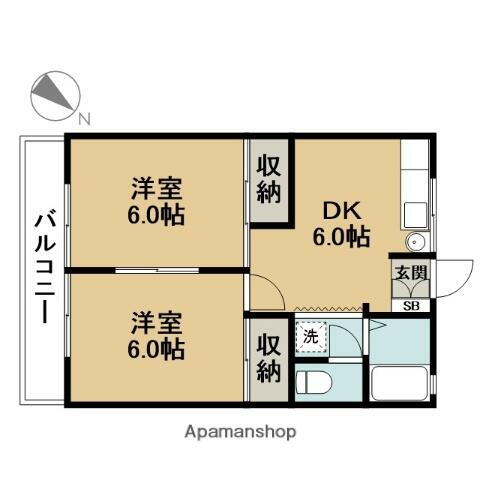 東京都江戸川区北葛西２丁目 西葛西駅 2DK アパート 賃貸物件詳細