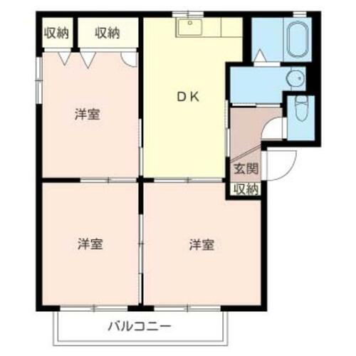 山梨県南アルプス市野牛島 3DK アパート 賃貸物件詳細