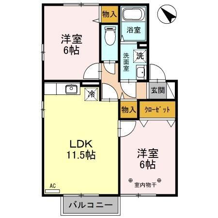 新潟県新潟市北区新崎２丁目 新崎駅 2LDK アパート 賃貸物件詳細