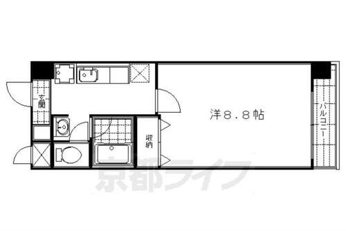 京都府京都市下京区四条通西洞院西入傘鉾町 四条駅 1K マンション 賃貸物件詳細